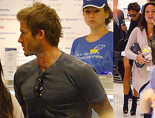 Pictures of David Beckham and Victoria Beckham Shopping in London