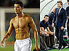 Pictures of Becks and Shirtless Ronaldo