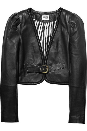 ALICE by Temperley | Corsica cropped leather jacket | NET 525