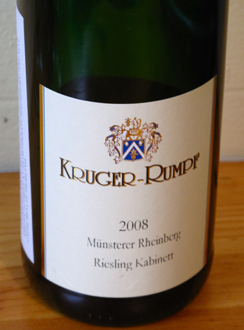 Wine Review of 2008 Kruger-Rumpf Müntsterer Rheinberg Riesling Kabinett Wine Review of 2008 Kruger-Rumpf Müntsterer Rheinberg Riesling Kabinett