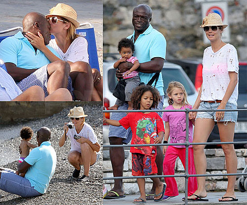 Pictures of Heidi Klum on Vacation in Italy with Seal, Henry, Leni, Johan and Lou