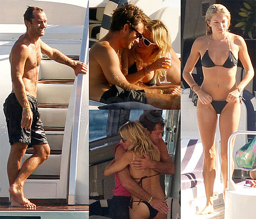 Sienna Miller Bikini Pics on A Yacht With Shirtless Jude Law In Ibiza, Spain