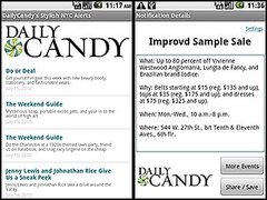 Daily Candy Android Shopping App