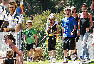 Pictures of David Beckham With the Galaxy; Victoria Beckham With New Extensions