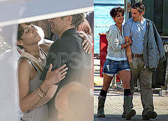 Pictures of Halle Berry and Olivier Martinez Hugging on the Set of Dark Tide