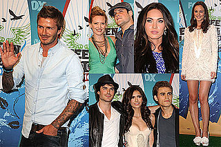 Pictures of Leighton Meester, Megan Fox, David Beckham, Mike Comrie, and Hilary Duff at the Teen Choice Awards Press Room