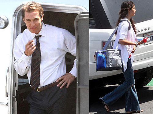 Pictures of Matthew McConaughey and Camila Alves on the LA Set of The Lincoln Lawyer