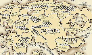 Social Network World Map and HP CEO Mark Hurd