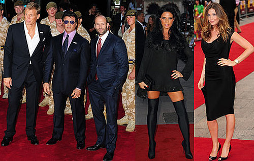 The Expendables London Premiere Including Katie Price, Jason Statham, Sylvester Stallone, Lisa Snowdon
