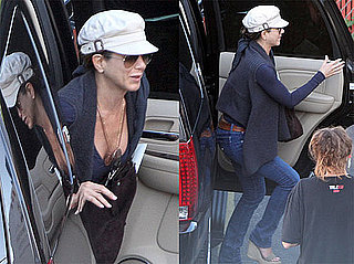 Pictures of Jennifer Aniston on The Set of Horrible Bosses in LA