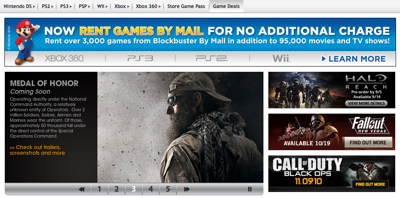 Rent Games Through Blockbuster Online