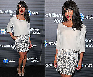 Pictures of Lea Michele at BlackBerry Torch Party