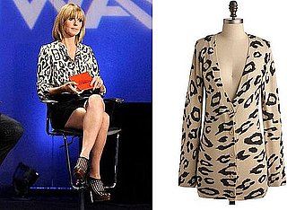 Heidi Klum Wears Oversized Leopard Print Chloé Top on Project Runway