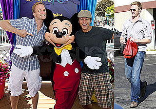 Picture of Neil Patrick Harris and David Burtka Leaving the Gym