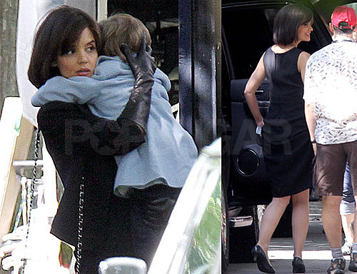 Pictures of Katie Holmes on Set in Toronto For The Kennedys 2010-08-17 14:00:00