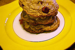 Toasted hazelnut white choocolate cookies