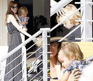 Pictures of Knox and Vivienne Jolie-Pitt With Angelina in Budapest