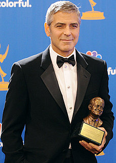 George Clooney Talks Elisabetta, Brad Pitt, and John Krasinski in the Emmys Press Room 2010-08-29 20:10:12