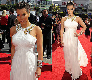 Pictures of Kim Kardashian at the 2010 Primetime Emmy Awards