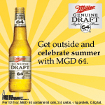Put an Exclamation Point on Summer With MGD 64 Put an Exclamation Point on Summer With MGD 64