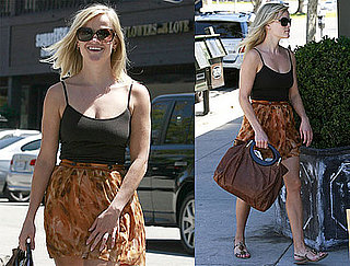 Pictures of Reese Witherspoon Wearing Skirt in LA