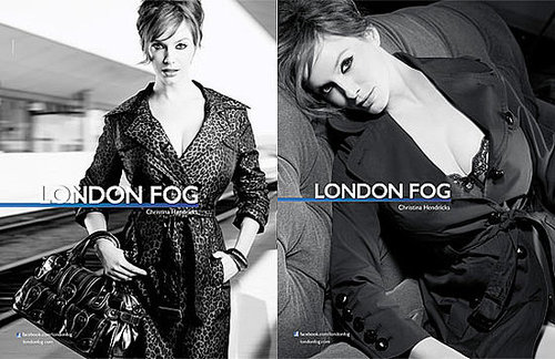 London Fog Signs Christina Hendricks