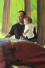 Tiger Woods was spotted at Orlando's Cranium Clubhouse to celebrate his daughter Sam's 3rd birthday - alongside his ex Elin.