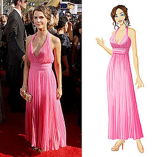 Keri Russell's Pink Gown at the 2010 Primetime Emmy Awards