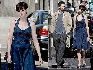 Pictures of Anne Hathaway With Short Hair With Jim Sturgess in Paris