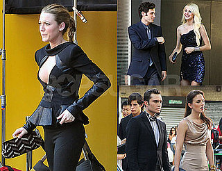 Pictures of Blake Lively Showing Skin on the Set of Gossip Girl