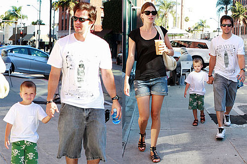 Pictures of Mark Wahlberg, Rhea Durham, and Their Son Michael in Beverly Hills