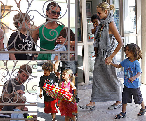 Pictures of Victoria Beckham, Heidi Klum and Their Kids at Romeo Beckham's Birthday Party
