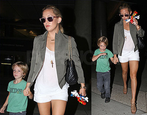 Pictures of Kate Hudson and Her Main Man Ryder Robinson Arriving at LAX