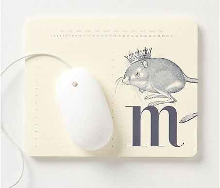Monogrammed Mousepads From Anthropologie
