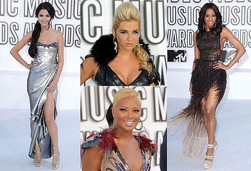 Kesha, Ciara, Selena Gomez and Eva Marcille at the 2010 MTV VMAs