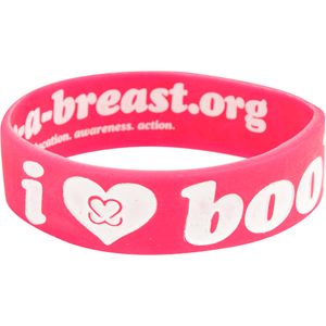 "I Love Boobies" Bracelets Support Breast Cancer Awareness