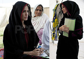 Pictures of Angelina Jolie Helping Flood Survivors in Pakistan