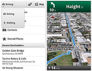 Walking Navigation on Google Maps 4.5 Update