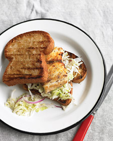 Recipe For Grilled Fish Sandwiches With Cabbage Slaw Recipe For Grilled Fish Sandwiches With Cabbage Slaw