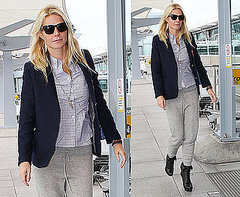 Pictures of Gwyneth Paltrow Flying From London to LA For Stand Up to Cancer