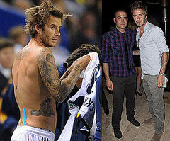Pictures of David Beckham Shirtless at LA Galaxy Game Pictures of David Beckham Shirtless at LA Galaxy Game