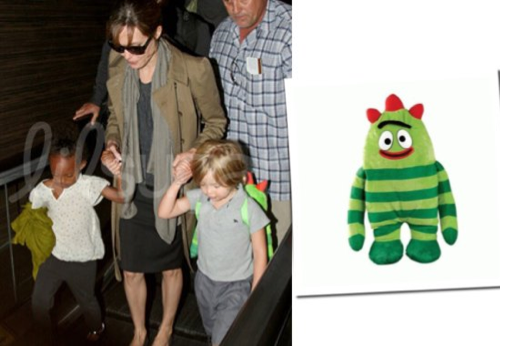 Angelina Jolie, Shiloh Jolie Pitt and Zahara Jolie Pitt