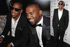 Pictures of Kayne West and Jay-Z at a Rocawear Event Held at the Gansevoort Hotel in NYC