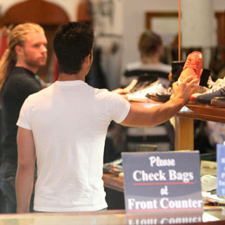 Guess Who's Shoe Shopping?