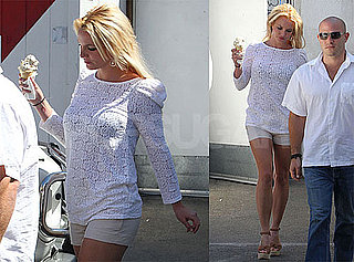 Pictures of Britney Spears Grabbing Ice Cream Before Heading to the Studio in LA