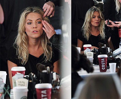 Pictures of Sienna Miller Getting ReadyFor Twenty8Twelve London Fashion Week Show