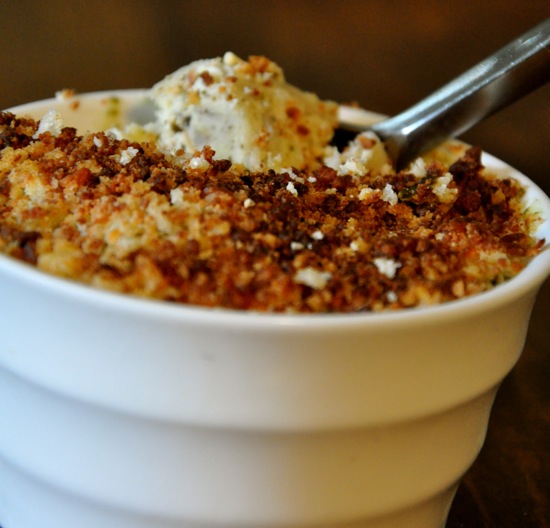 Chevre and Pesto Macaroni and Cheese