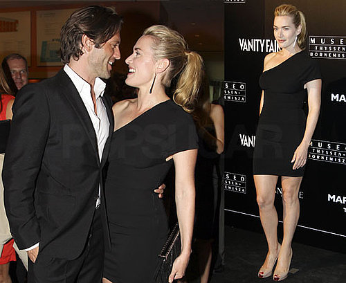 Pictures of Kate Winslet and Louis Dowler Looking Loved Up at Mario Testino's Photography Exhibition Launch in Madrid