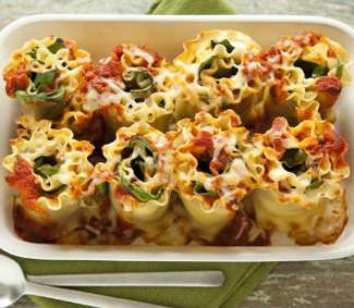 Recipe For Cheesy Lasagna Rolls With Spinach and Ricotta