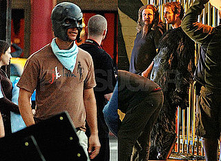 Pictures of Matthew McConaughey Wearing Mask Filming Music Video